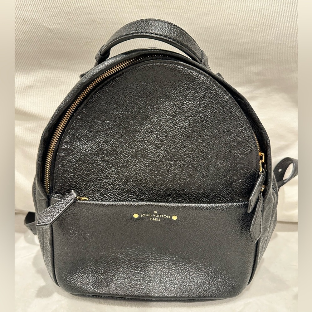 Louis Vuitton Sorbonne backpack Empriente black leather